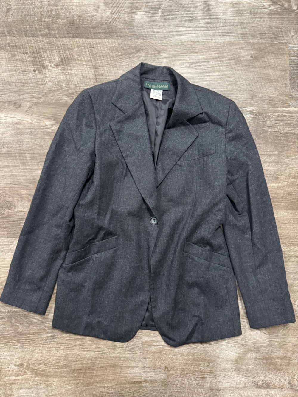 Harve Benard 100% Wool Grey Blazer Size 10